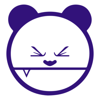 Mad Panda Decal (Purple)